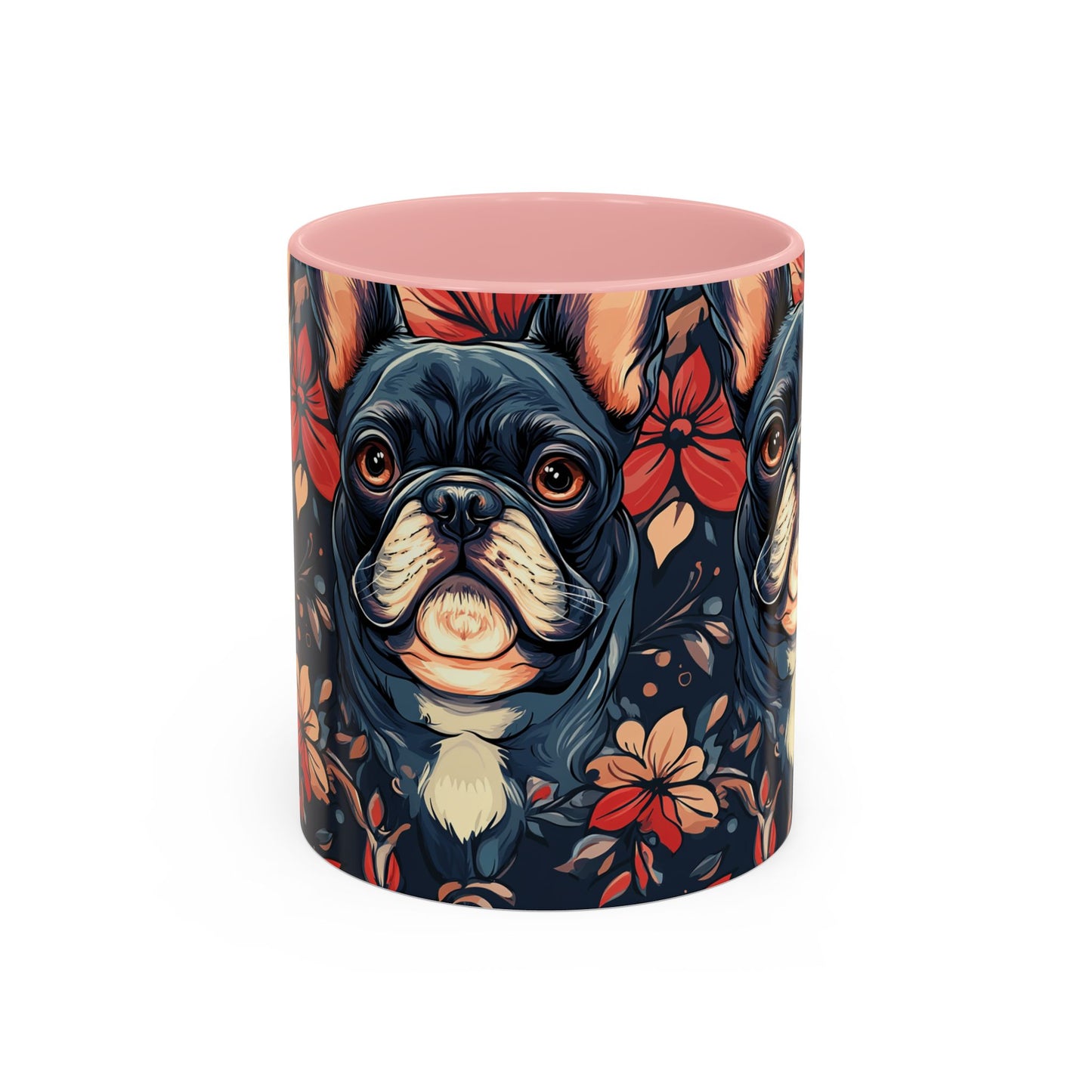 Gothic Rose Bulldog Noir Enchantment Accent Coffee Mug