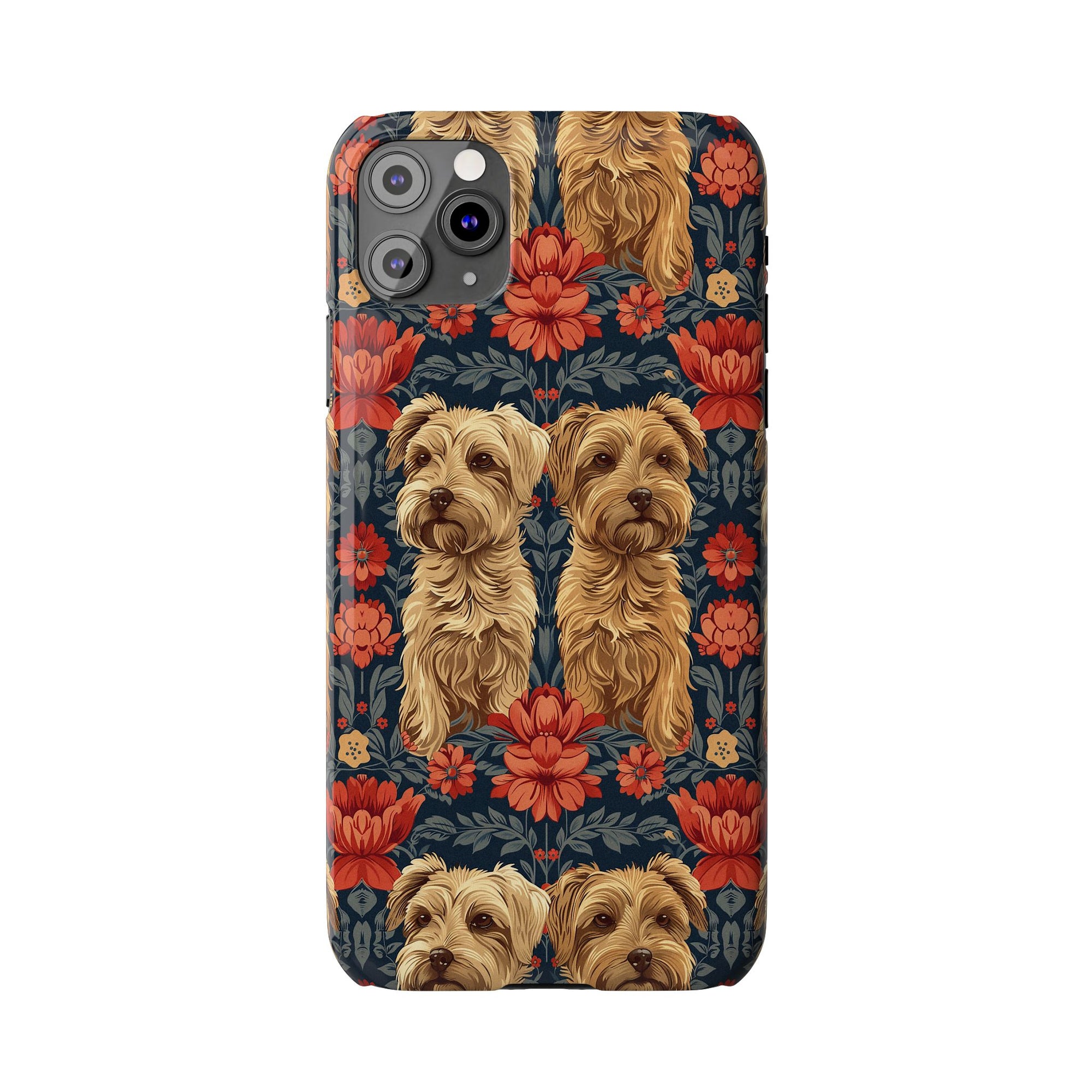 Yorkie Charm Twins Slim Phone Cases