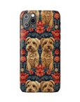 Yorkie Charm Twins Slim Phone Cases