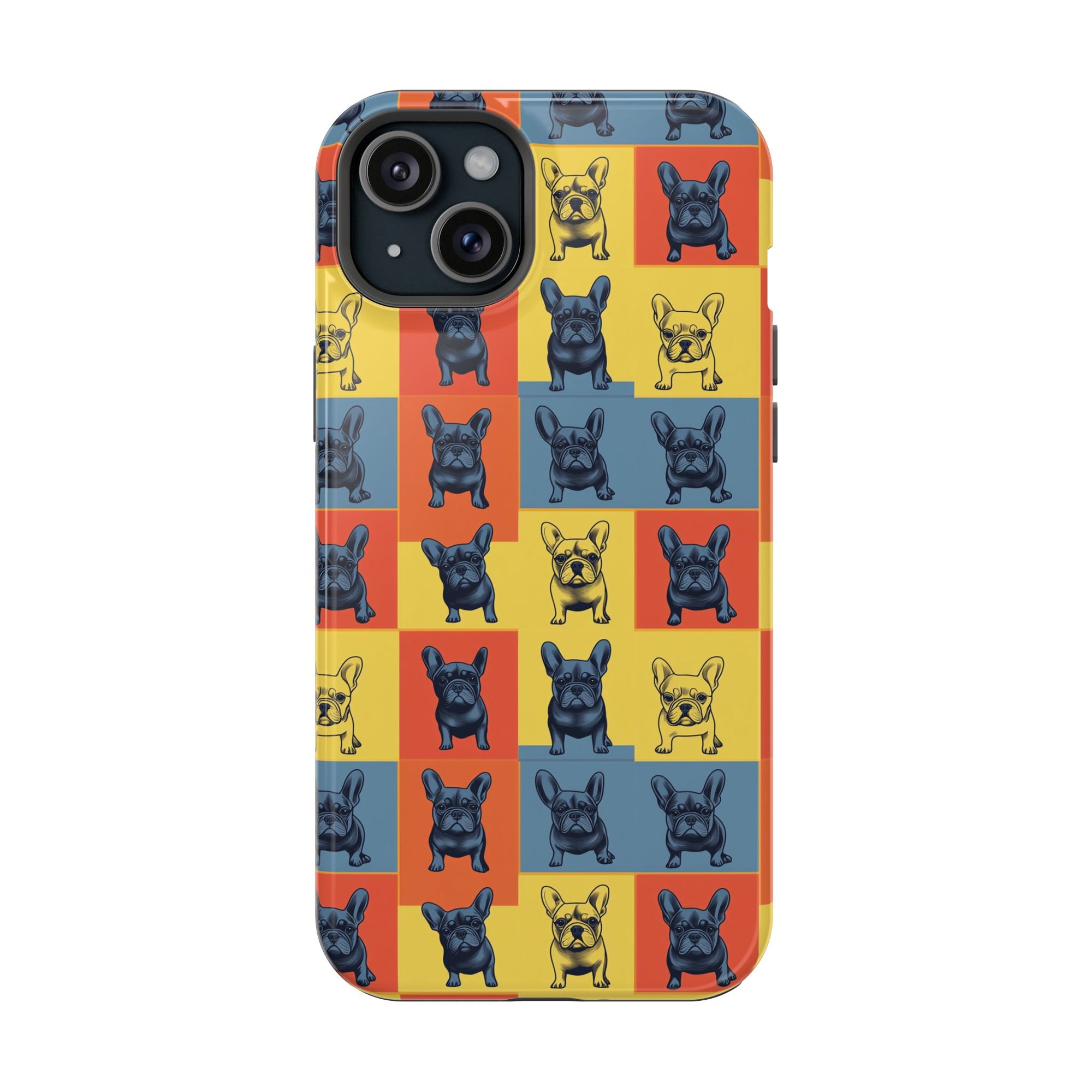 Frenchie Pop Art Pawfection Grid Magnetic Tough Cases