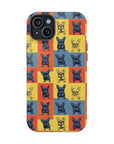 Frenchie Pop Art Pawfection Grid Magnetic Tough Cases