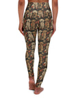 Blossoming Labradors Bouquet High Waisted Yoga Leggings