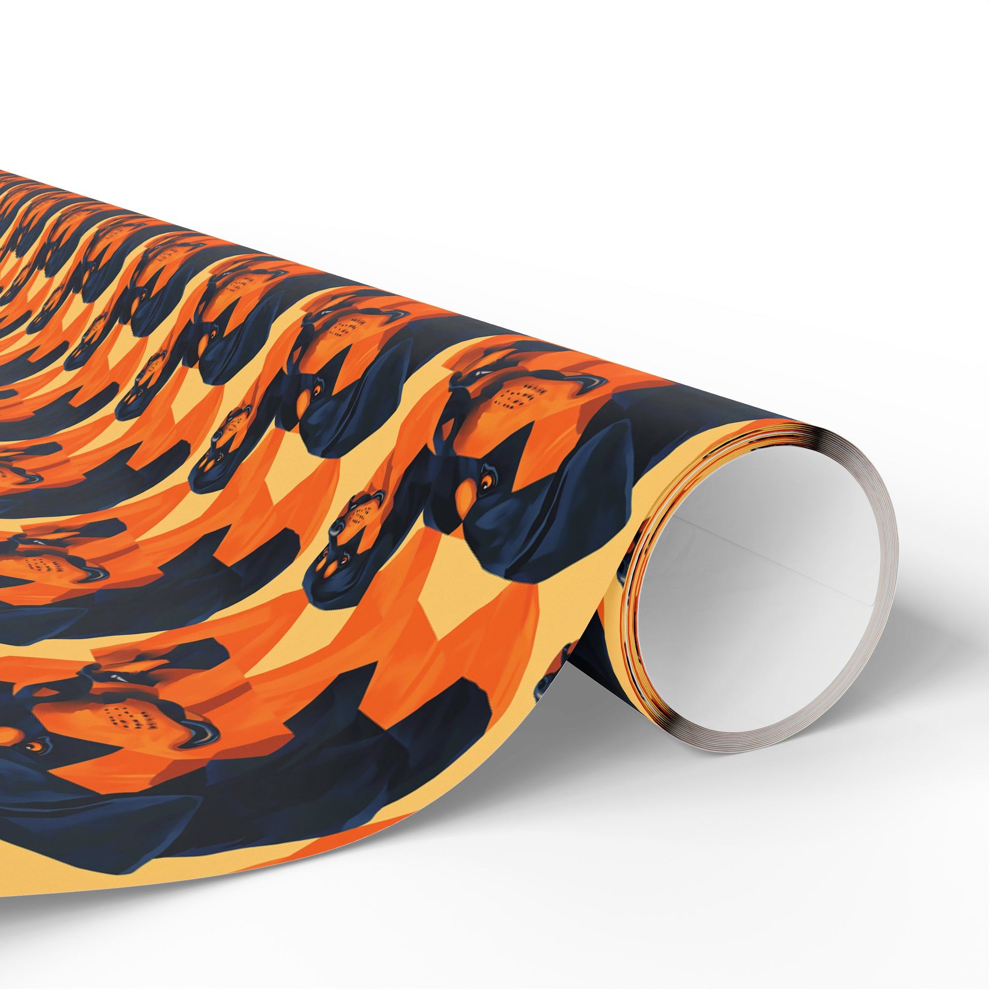 Rottweiler Chic Pawsitivity Wrapping Paper