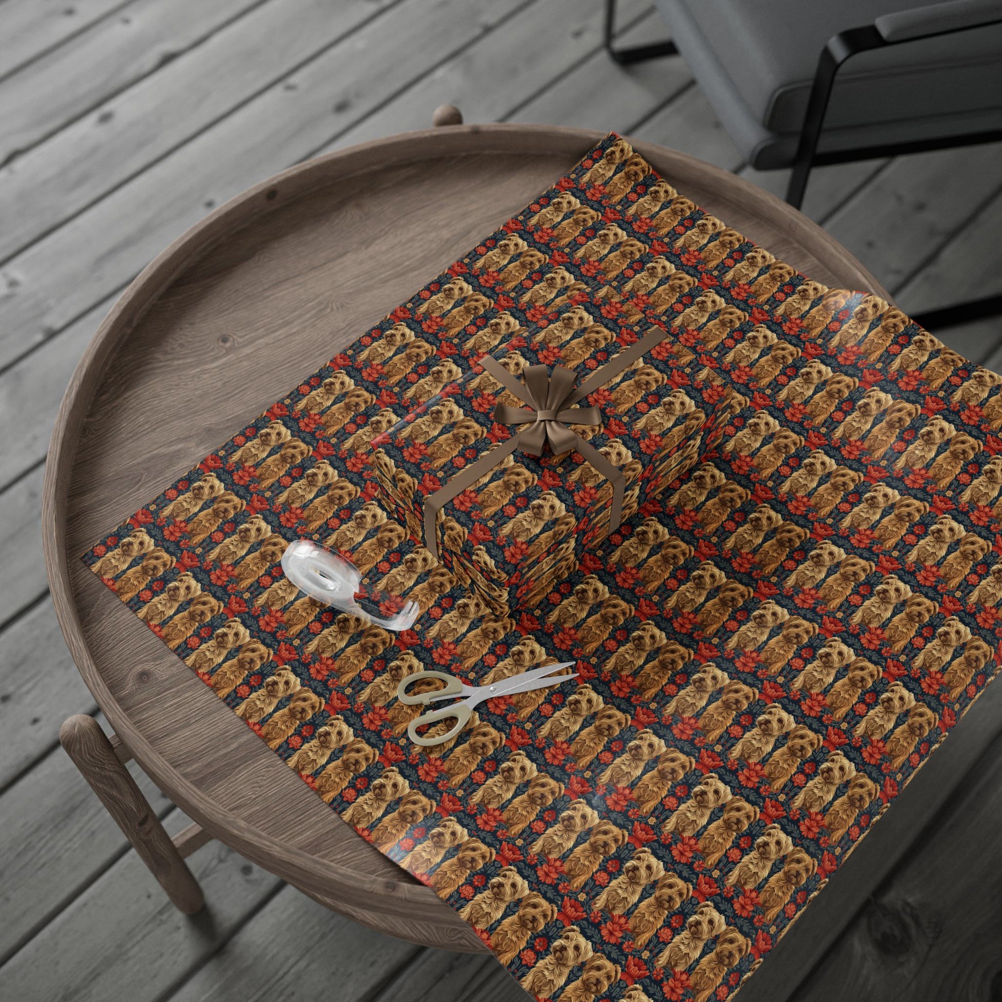 Yorkie Charm Twins Wrapping Paper