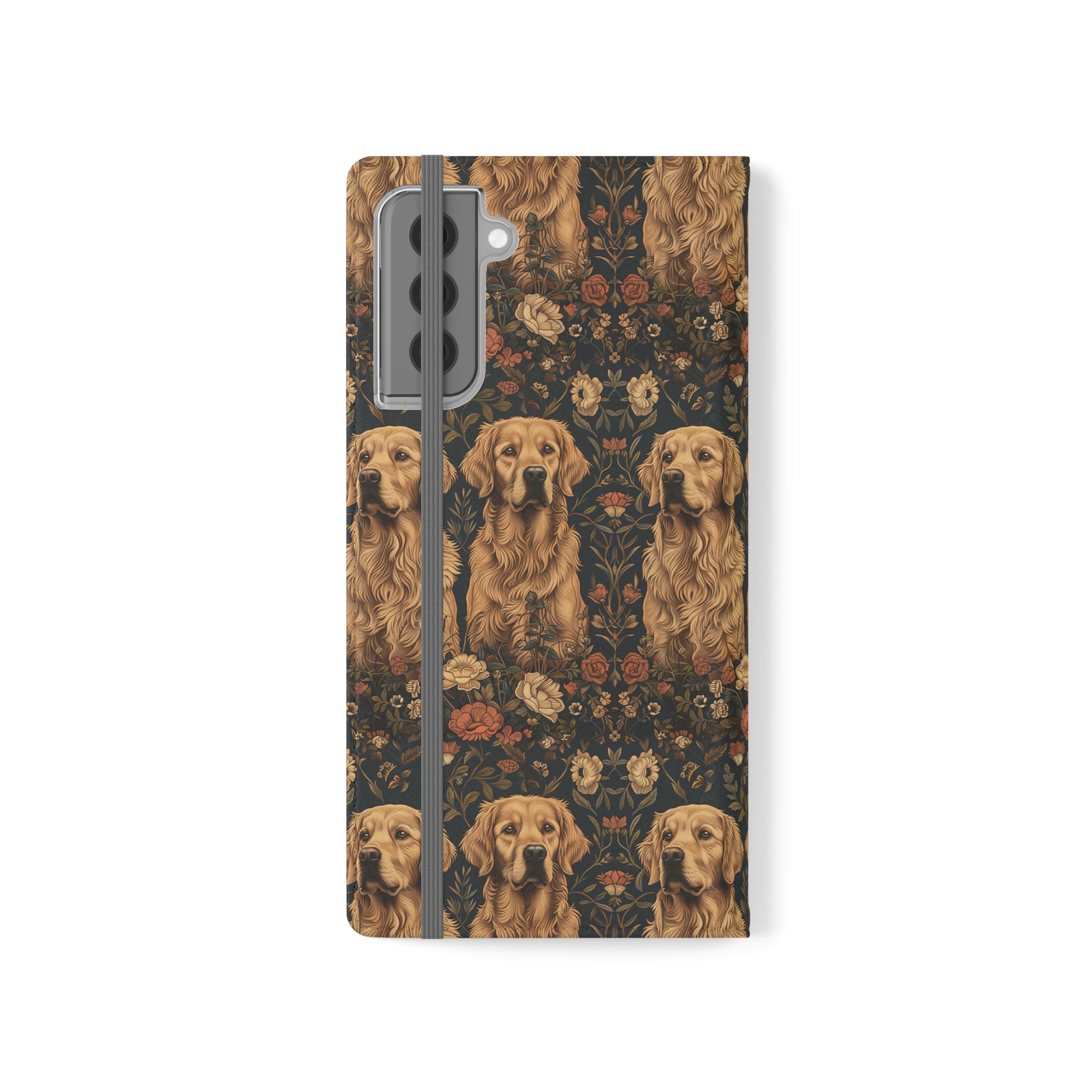 Fanciful Golden Paradise Blossom Flip Cases