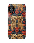 Yorkie Charm Twins Slim Phone Cases