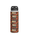 Pug Paradise Playpen Stainless Steel Water Bottle