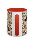 Blossoming Dachshunds Delight Accent Coffee Mug