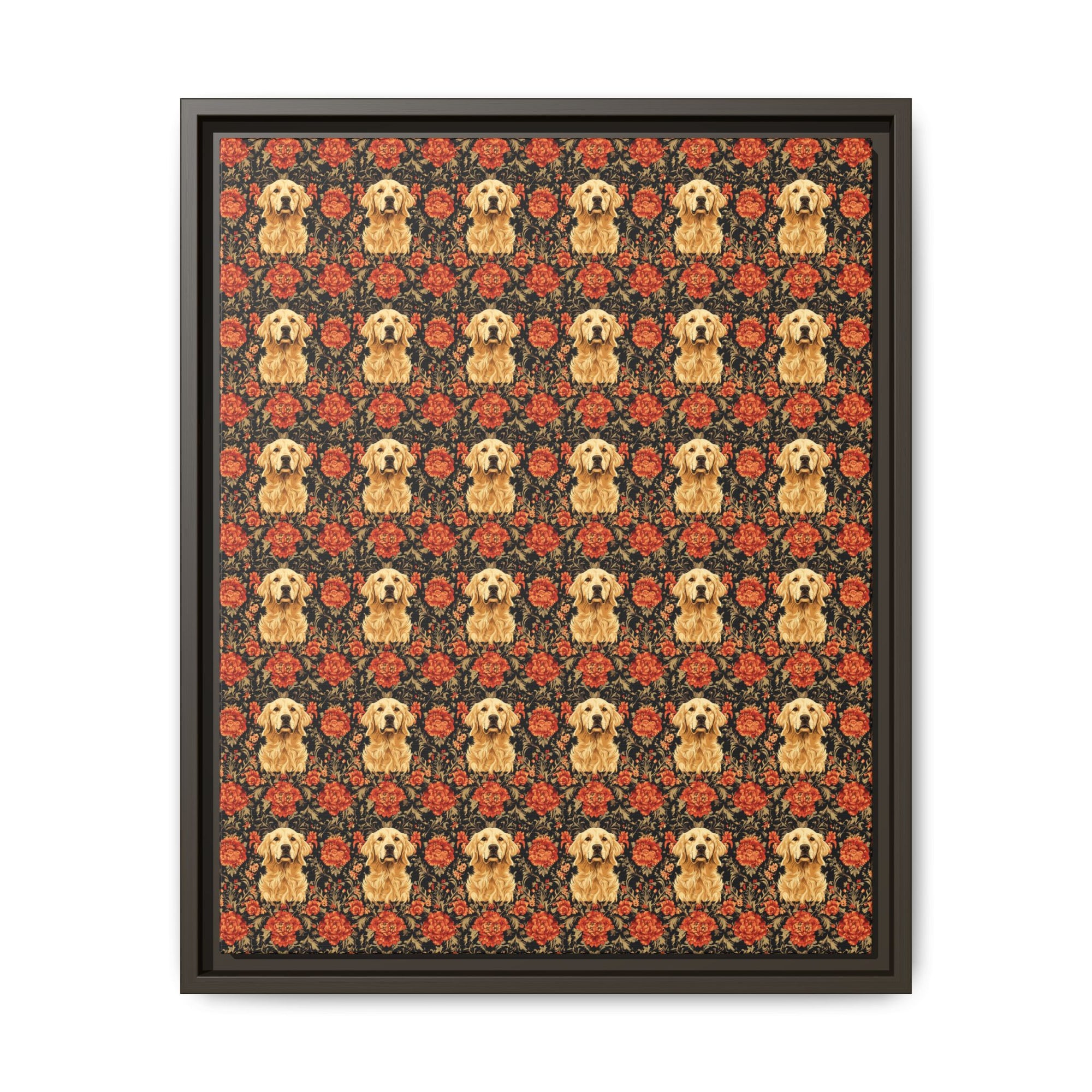 Golden Pawsatronic Tapestry Matte Canvas, Framed