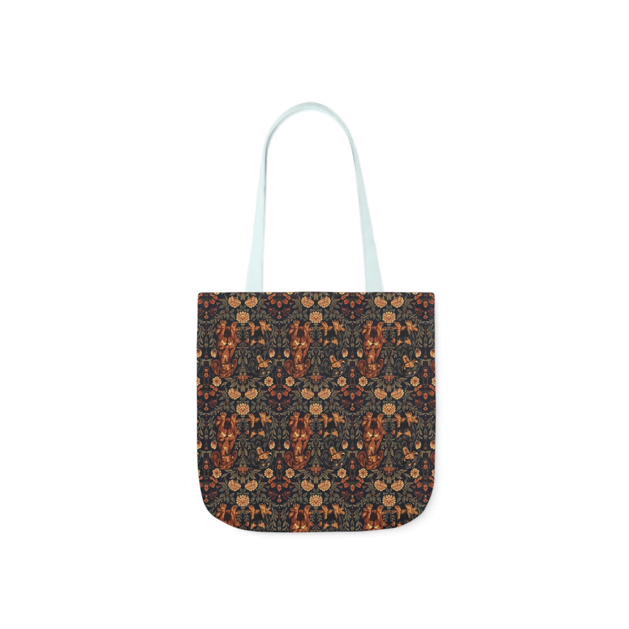 Dapper Dachshund Embroidery Elegance Canvas Tote Bag