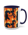 Rottweiler Chic Pawsitivity Accent Coffee Mug