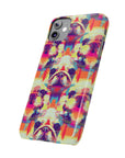 Glitchy Bulldog Blitz Slim Phone Cases