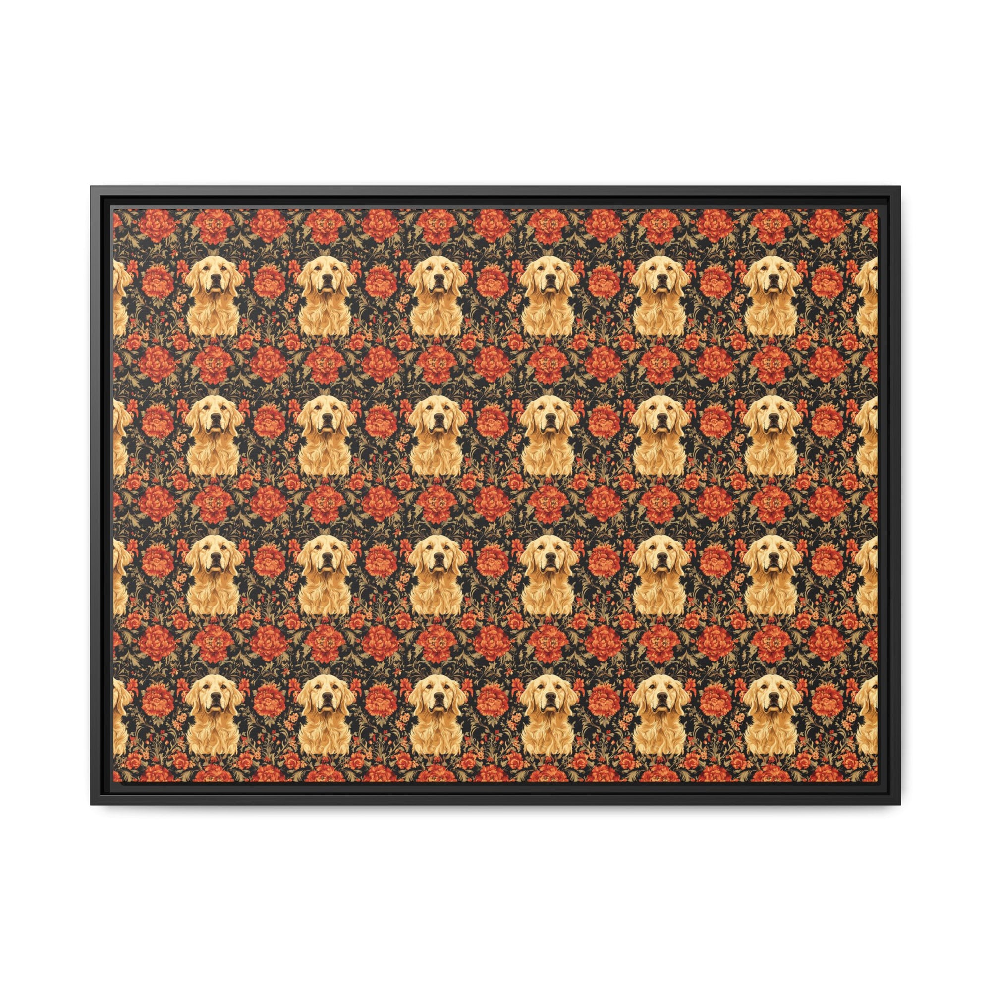 Golden Pawsatronic Tapestry Matte Canvas, Framed