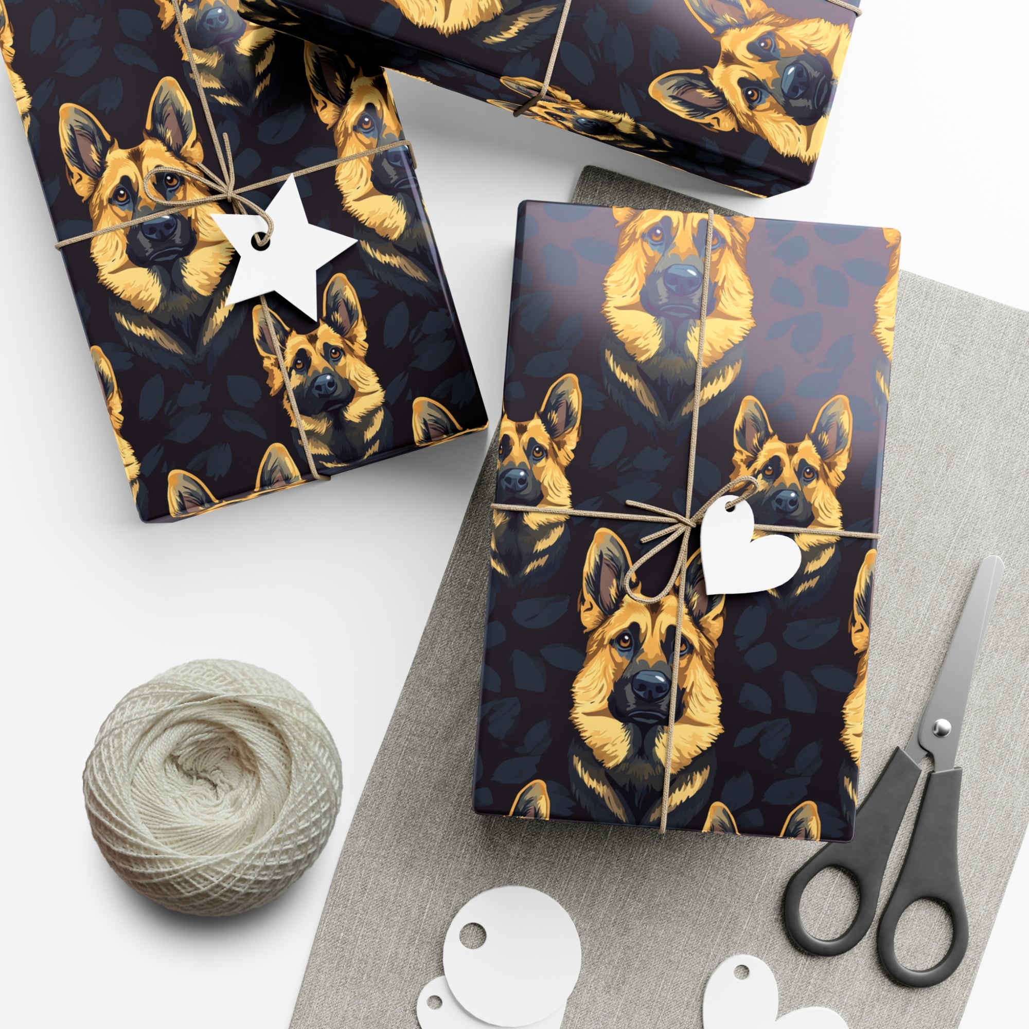 Majestic Hound Couture: German Shepherd LuxeBlend Gift Wrap Papers