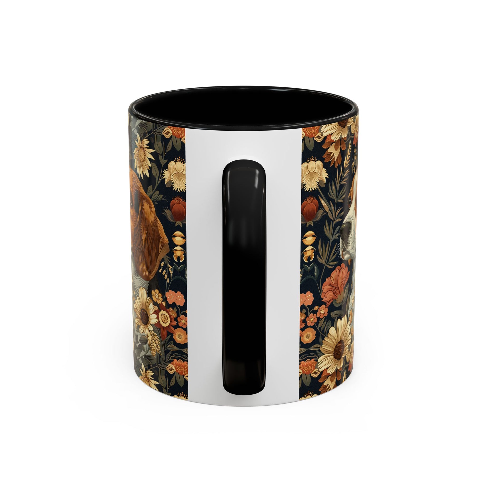 Beagle Blossoms Accent Coffee Mug