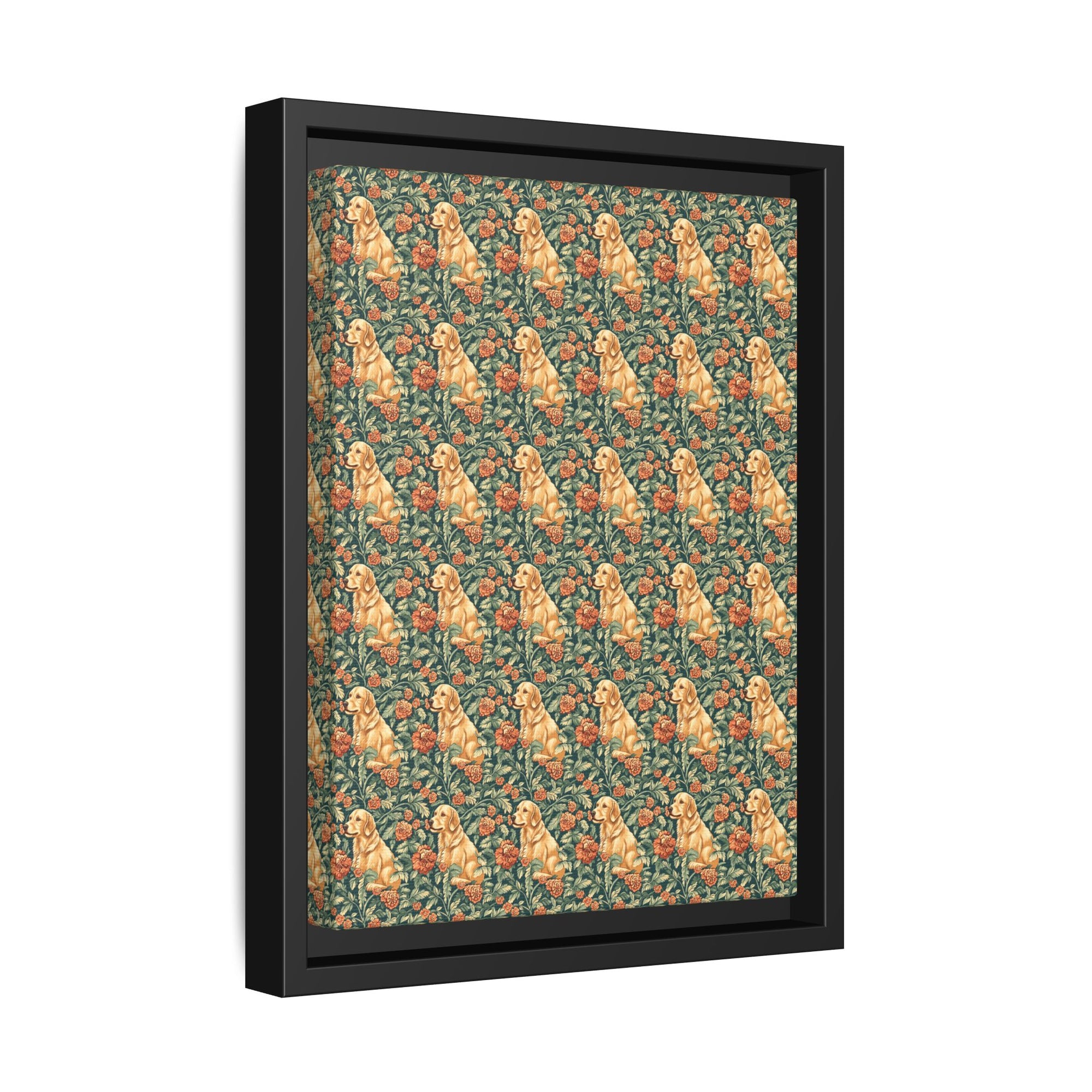 Blooming Goldie Glam Matte Canvas, Framed