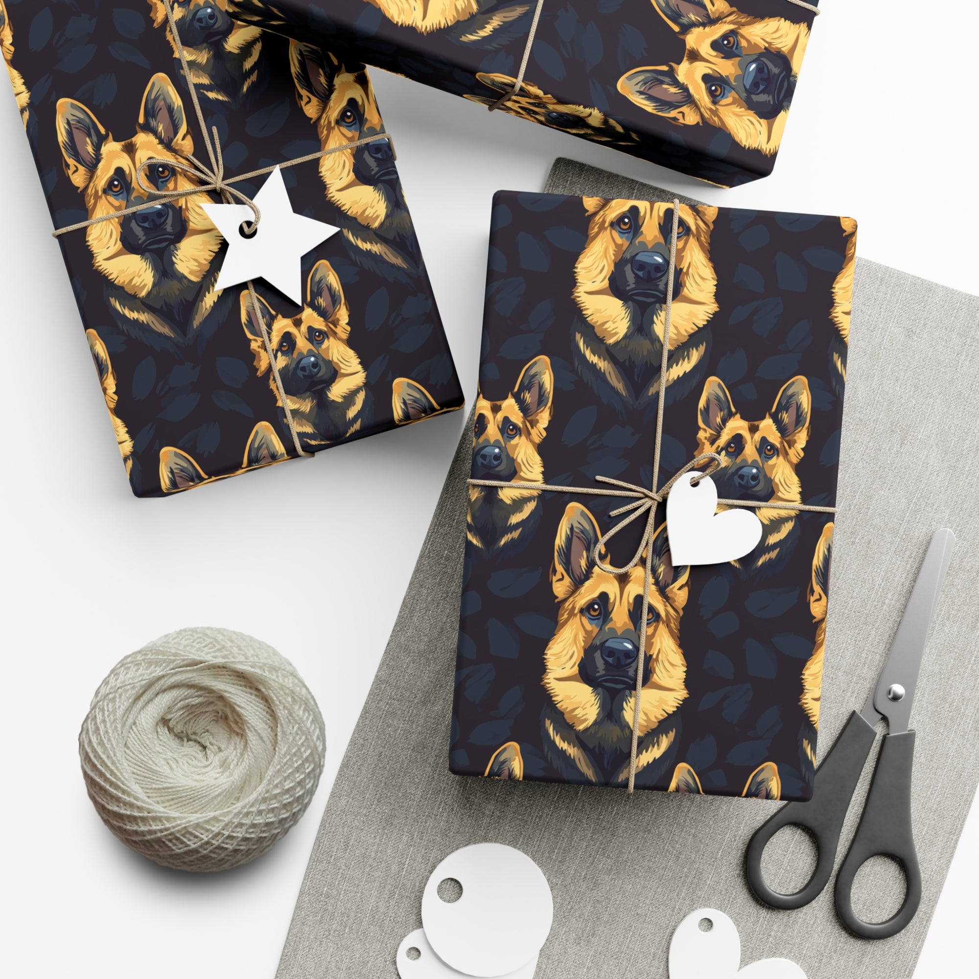 Majestic Hound Couture: German Shepherd LuxeBlend Gift Wrap Papers