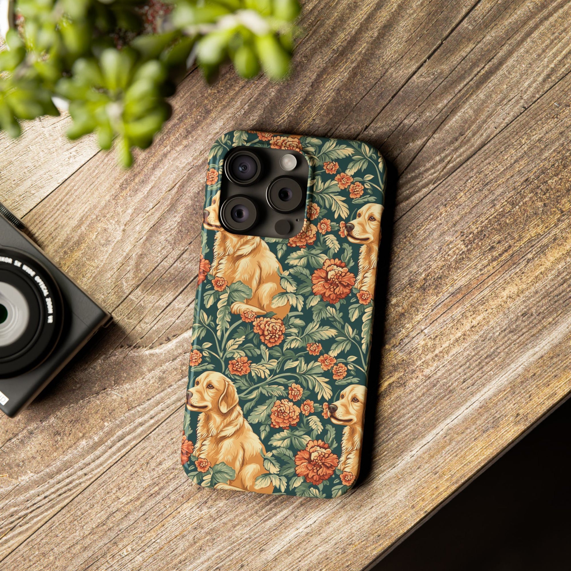 Blooming Goldie Glam Slim Phone Cases