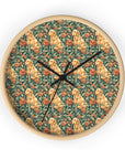 Blooming Goldie Glam Wall Clock