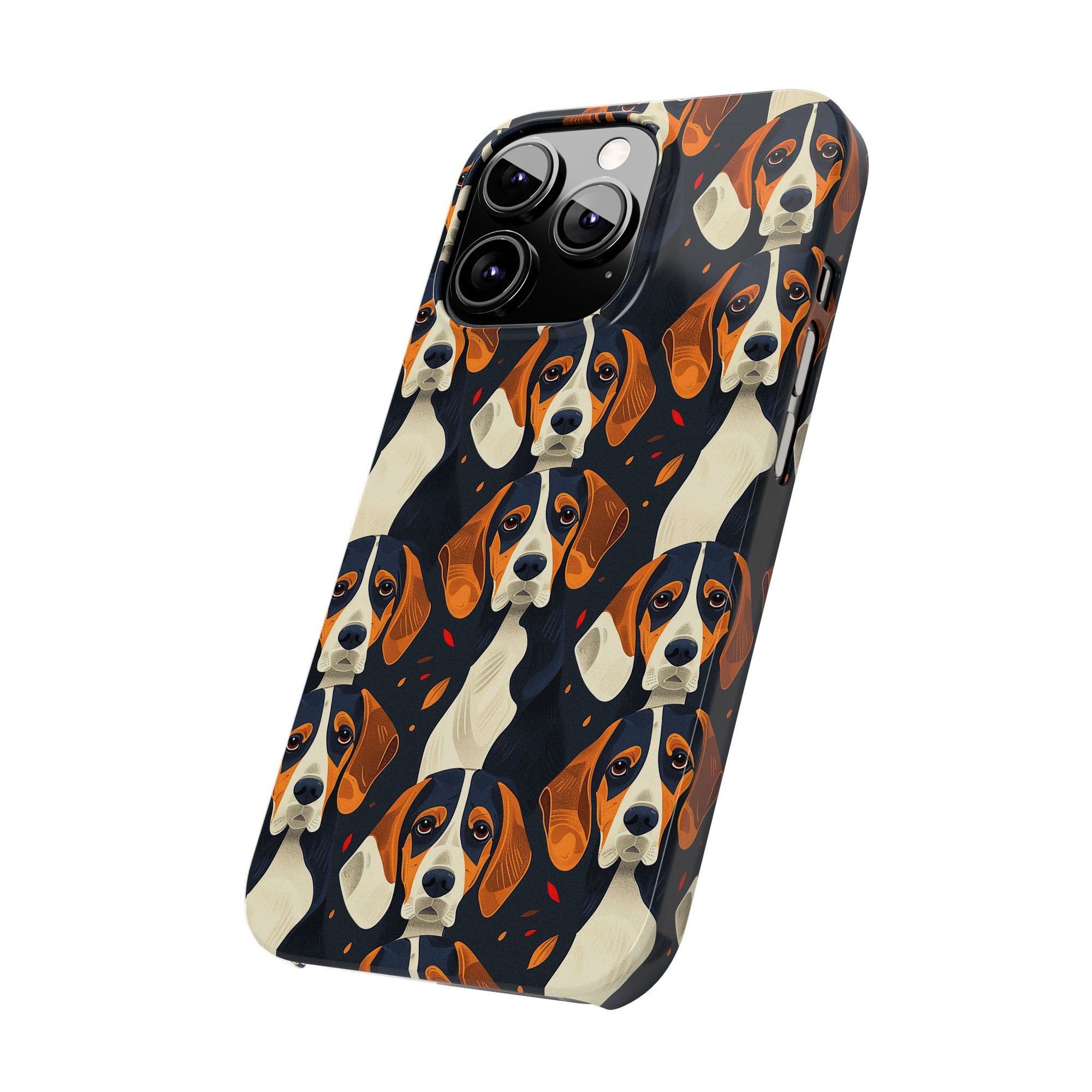 Beagle Glimmer Gaze Glamour Slim Phone Cases