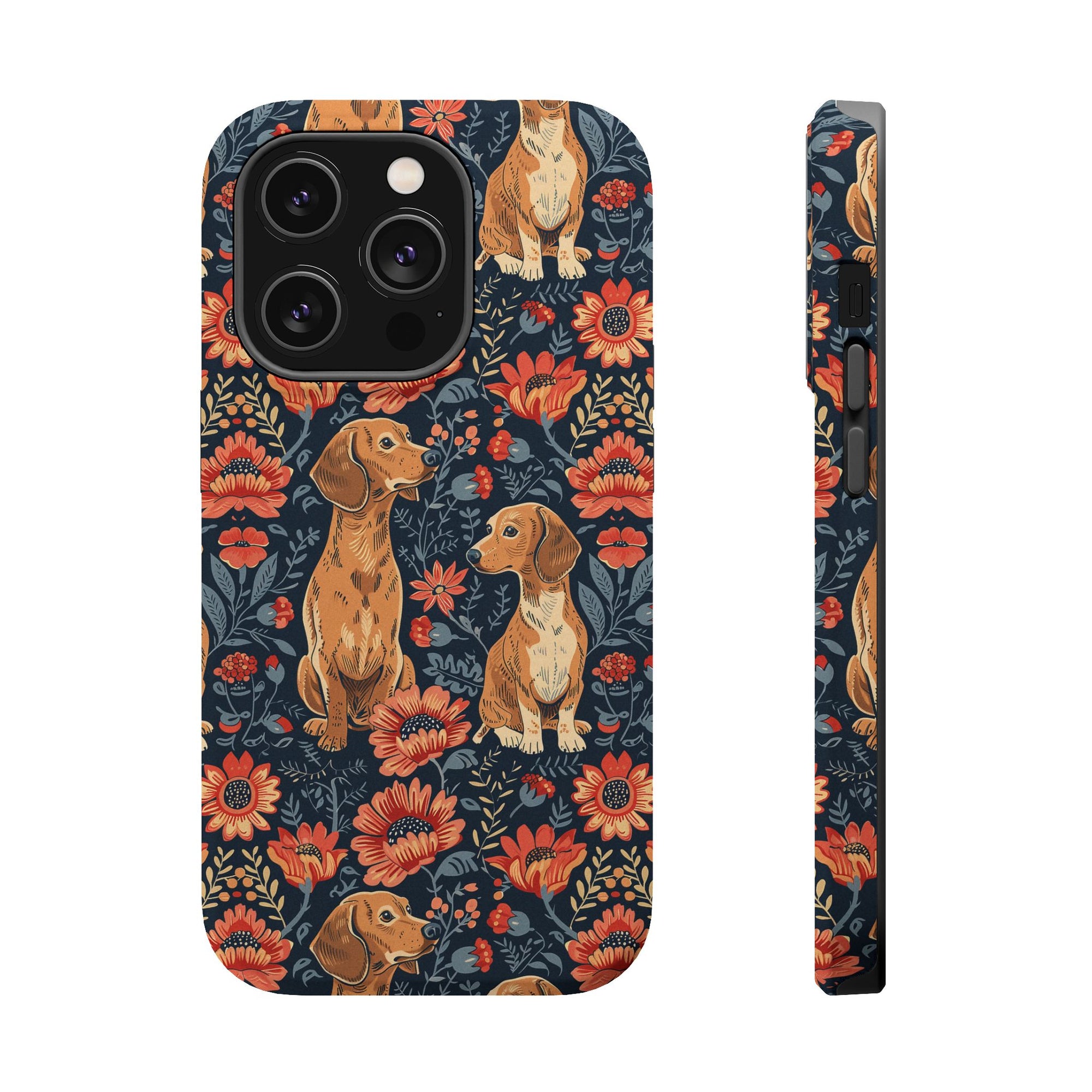 Floral Pawsome Dachsund Delight Magnetic Tough Cases