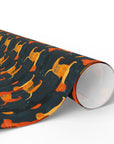 Dapper Dachshund Noir Glow Wrapping Paper