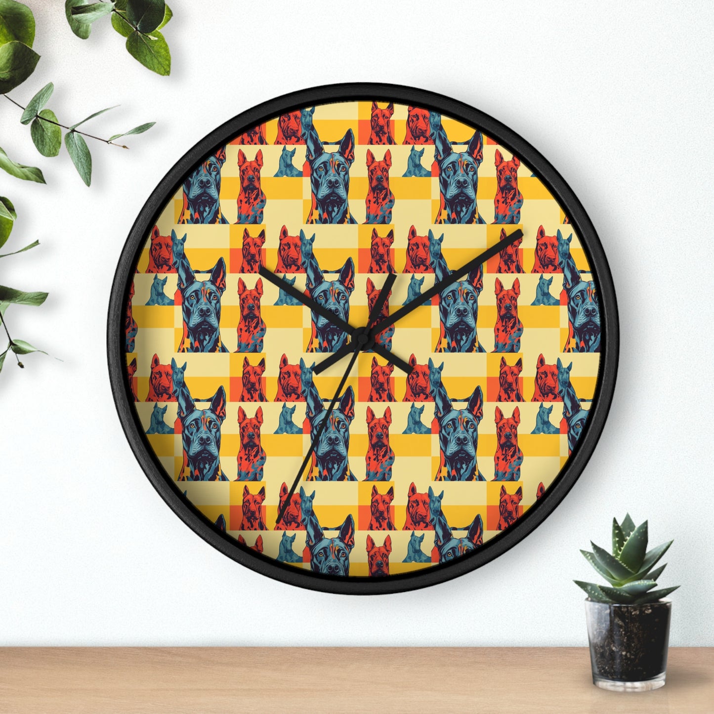 Dane-tastic Marvelous Mutt Mode Wall Clock