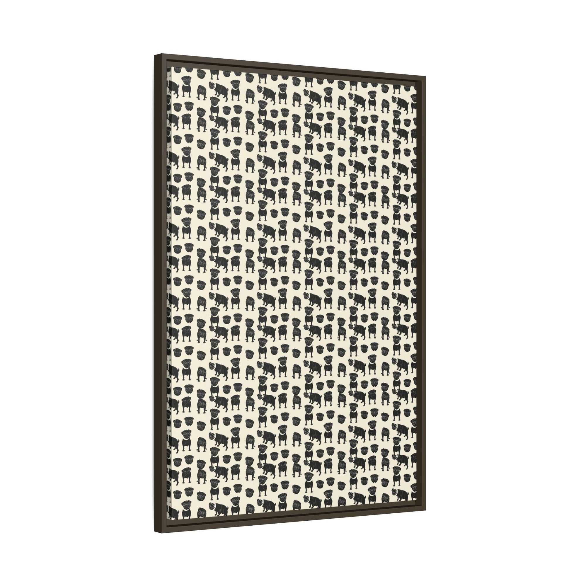 Puggie Pout Perfection Matte Canvas, Framed