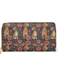 Floral Pawsome Dachsund Delight Zipper Wallet