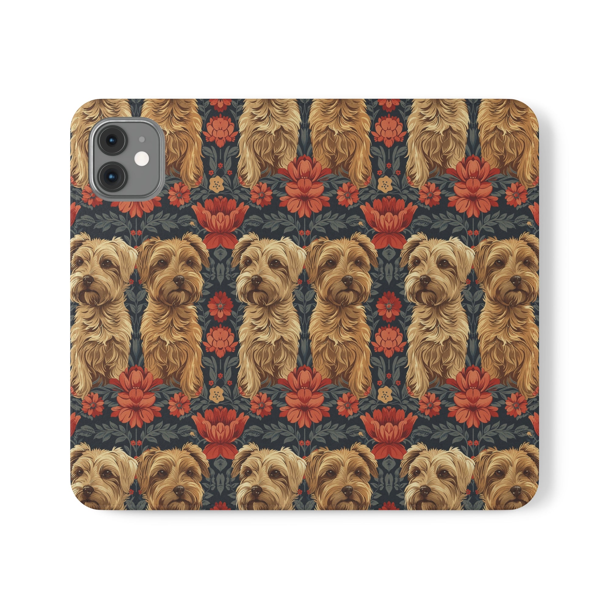 Yorkie Charm Twins Flip Cases