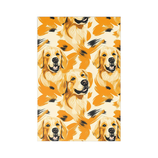 Golden Glitz 'n Glamour Woofwear Postcards