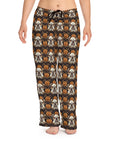 Bloomingly Bulldogistic Bouquet Women's Pajama Pants