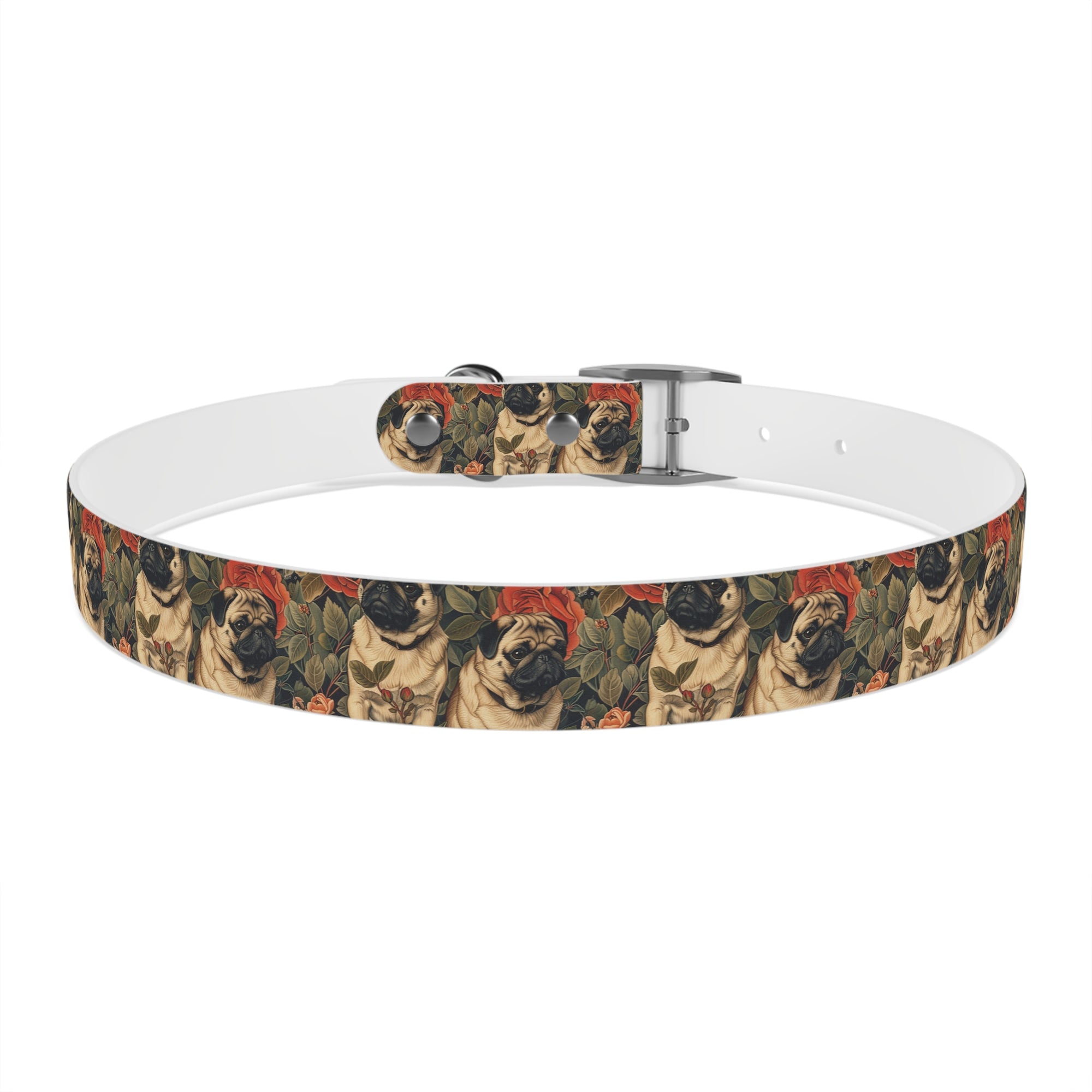 Blooming Pug Paradise Dog Collar