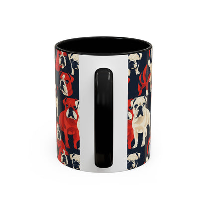 Bulldoggy Bliss Chomper Accent Coffee Mug