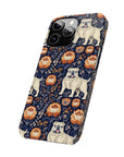 Bulldog Blossom Bonanza Slim Phone Cases