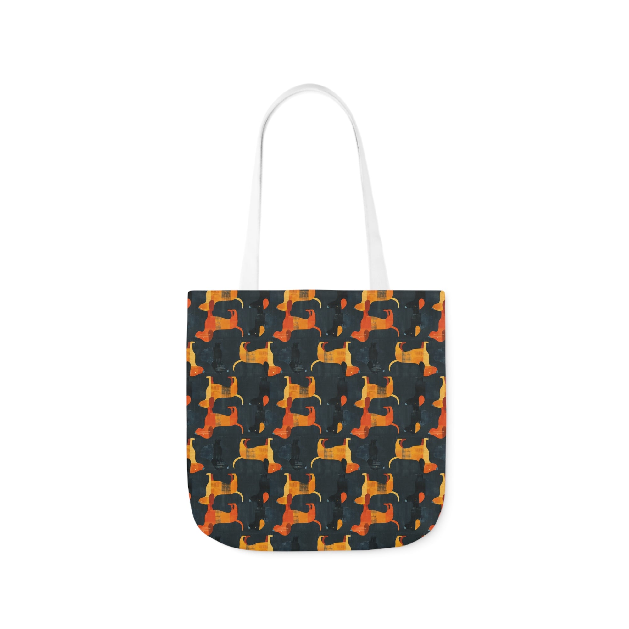 Dapper Dachshund Noir Glow Canvas Tote Bag