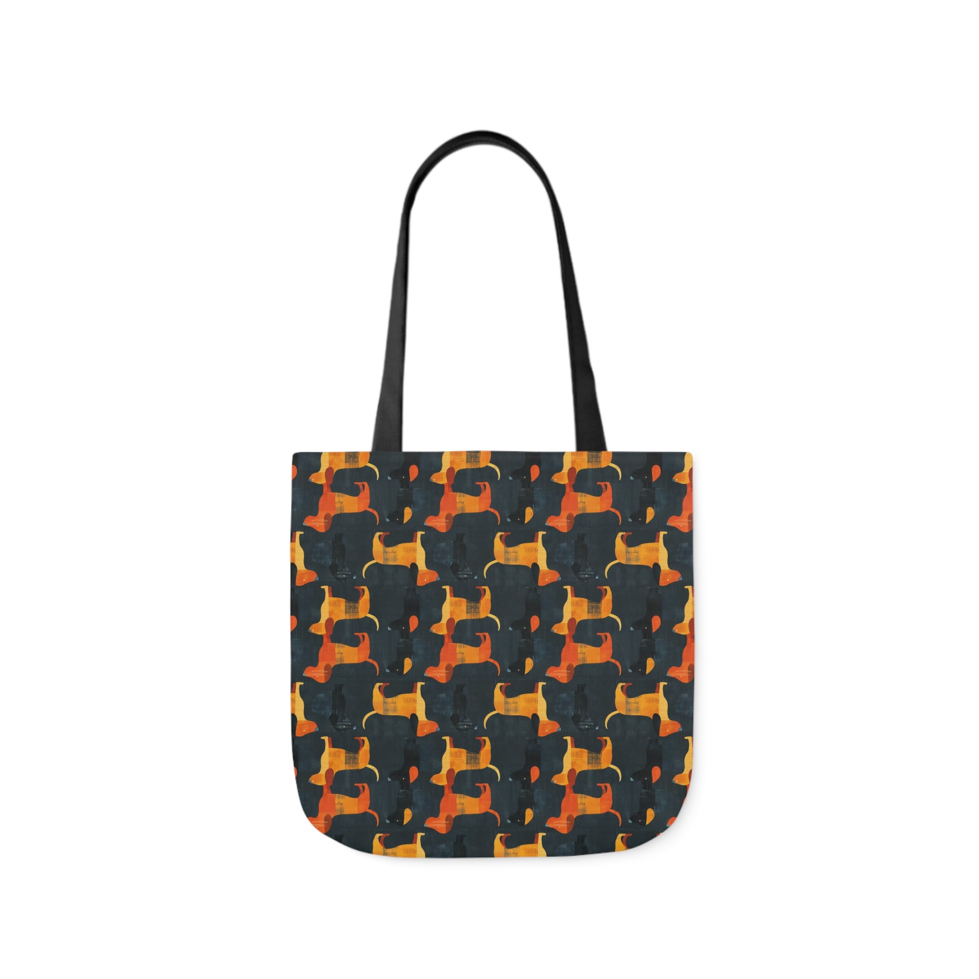 Dapper Dachshund Noir Glow Canvas Tote Bag