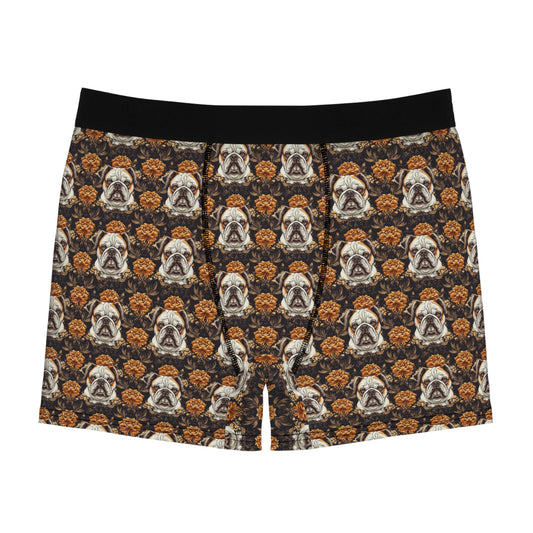 Bloomingly Bulldogistic Bouquet Men's Boxer Briefs