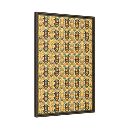 Royal Rottie Regalia Matte Canvas, Framed