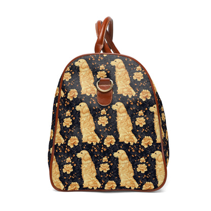 Golden Paws Floral Frenchie Waterproof Travel Bag