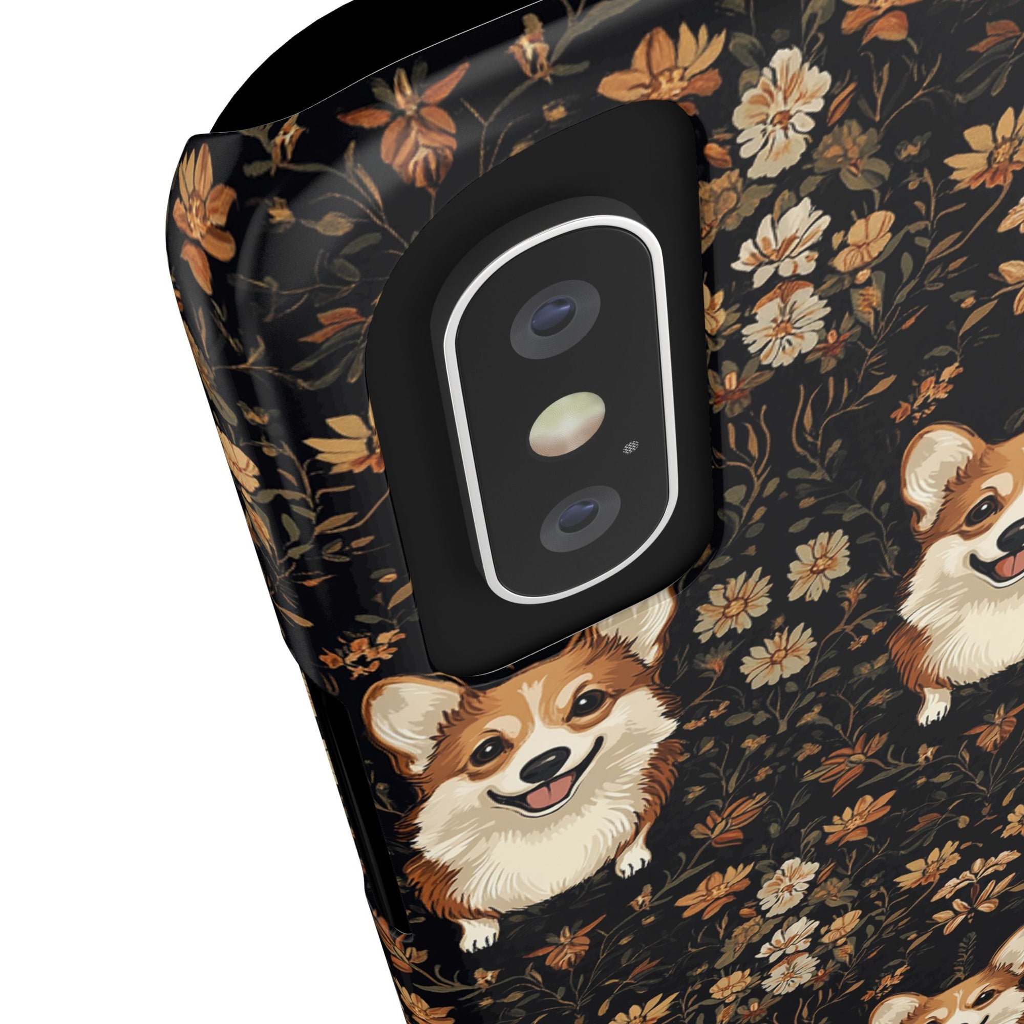 Nighttime Corgi Glow Stride Slim Phone Cases