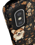 Nighttime Corgi Glow Stride Slim Phone Cases