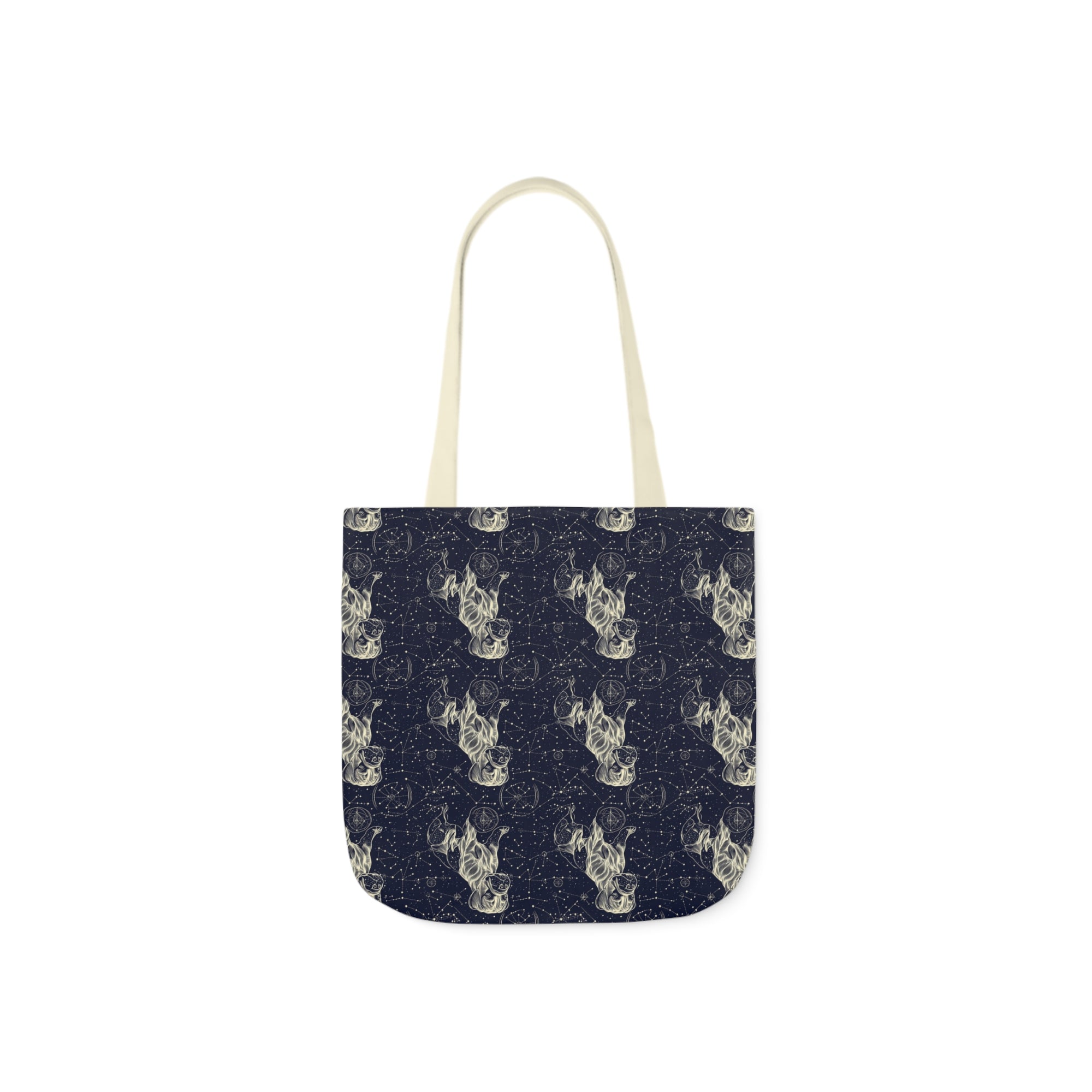 Celestial Boxer Bliss Canvas Tote Bag