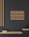 Blooming Pug Paradise Matte Canvas, Framed