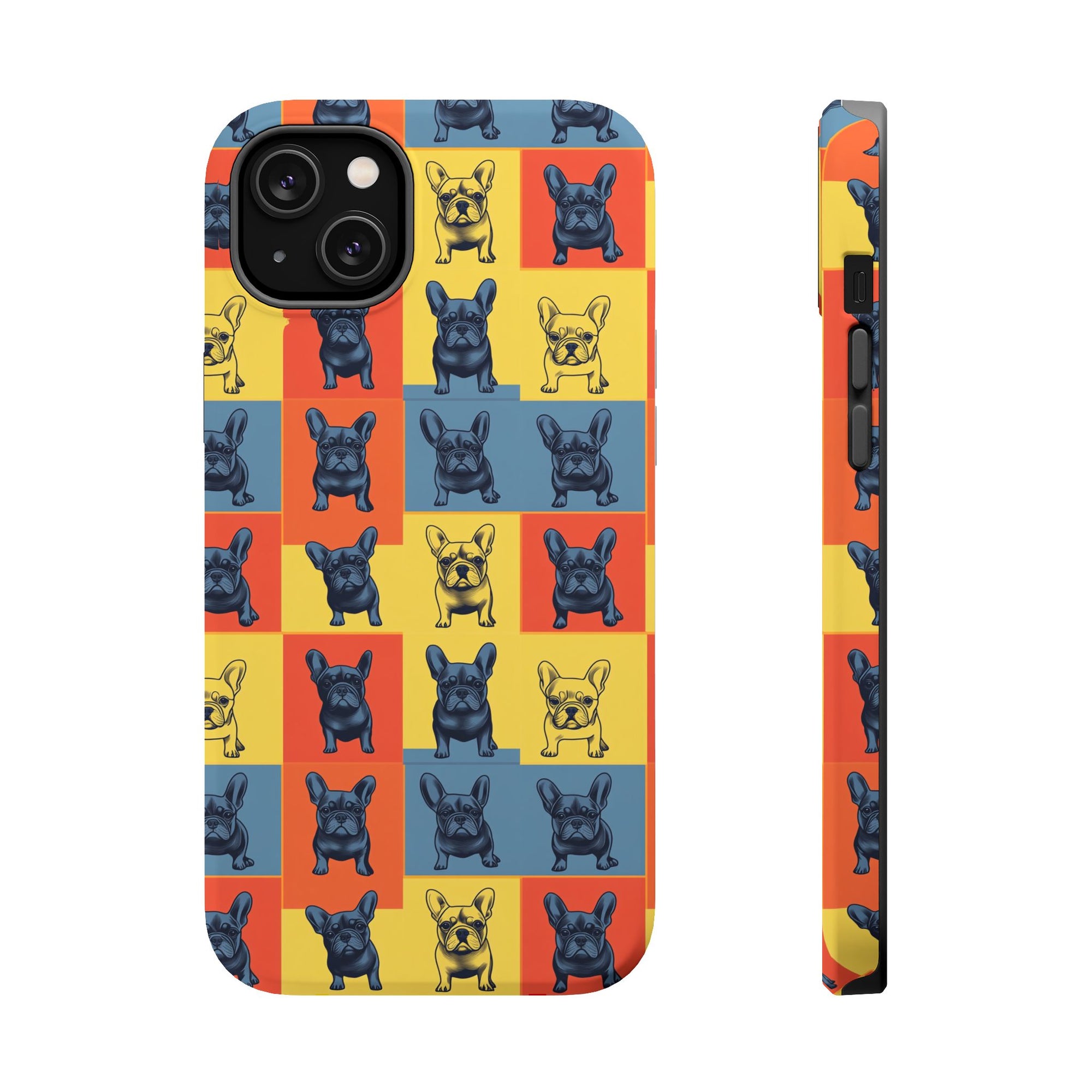 Frenchie Pop Art Pawfection Grid Magnetic Tough Cases