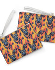 Impressionistic German Shepherds Clutch Bag