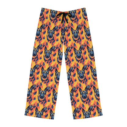 Impressionistic German Shepherds Men's Pajama Pants