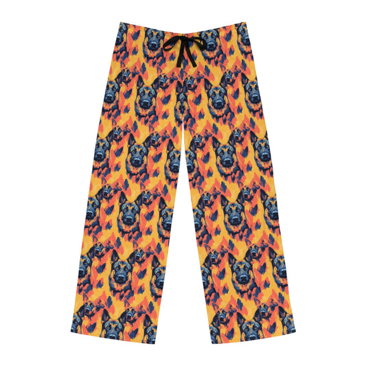 Impressionistic German Shepherds Men's Pajama Pants