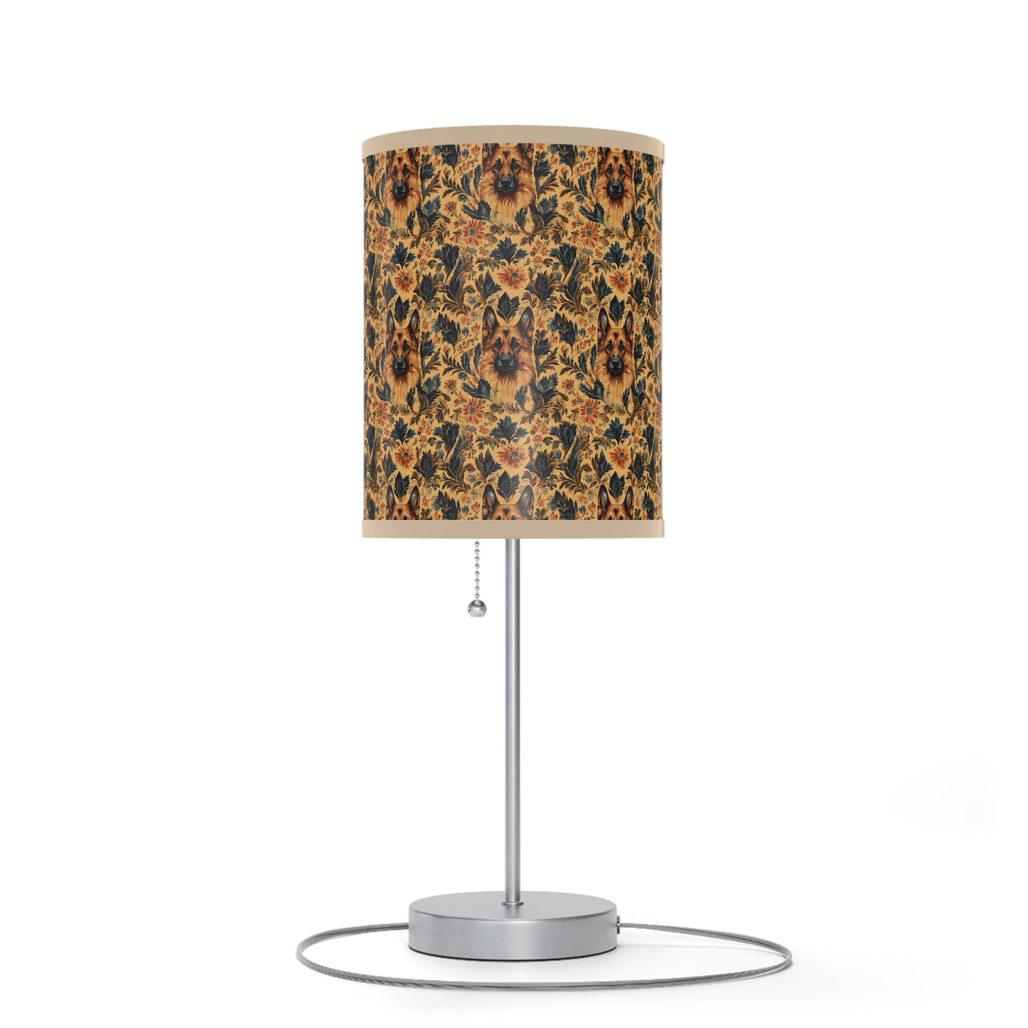 Autumnal German Shepherd Glamour Lamp on a Stand