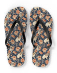 Blooming Bulldog Beauty Flip Flops